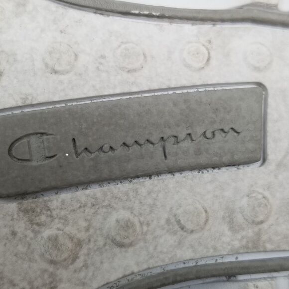 WHITE CHAMPION SNEAKERS. SIZE 10. LEATHER UPPERS. - Picture 10 of 10